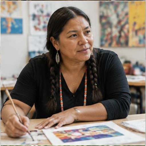 Educator planning a creative lesson