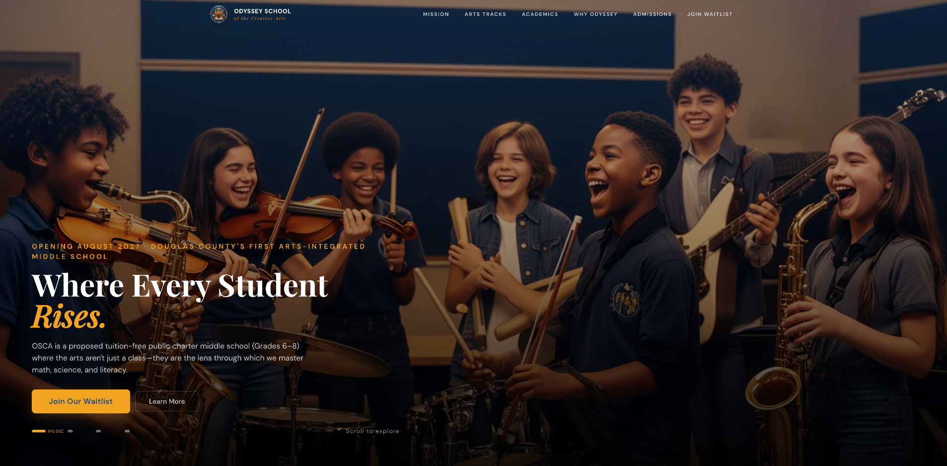 Odyssey School of the Creative Arts screenshot